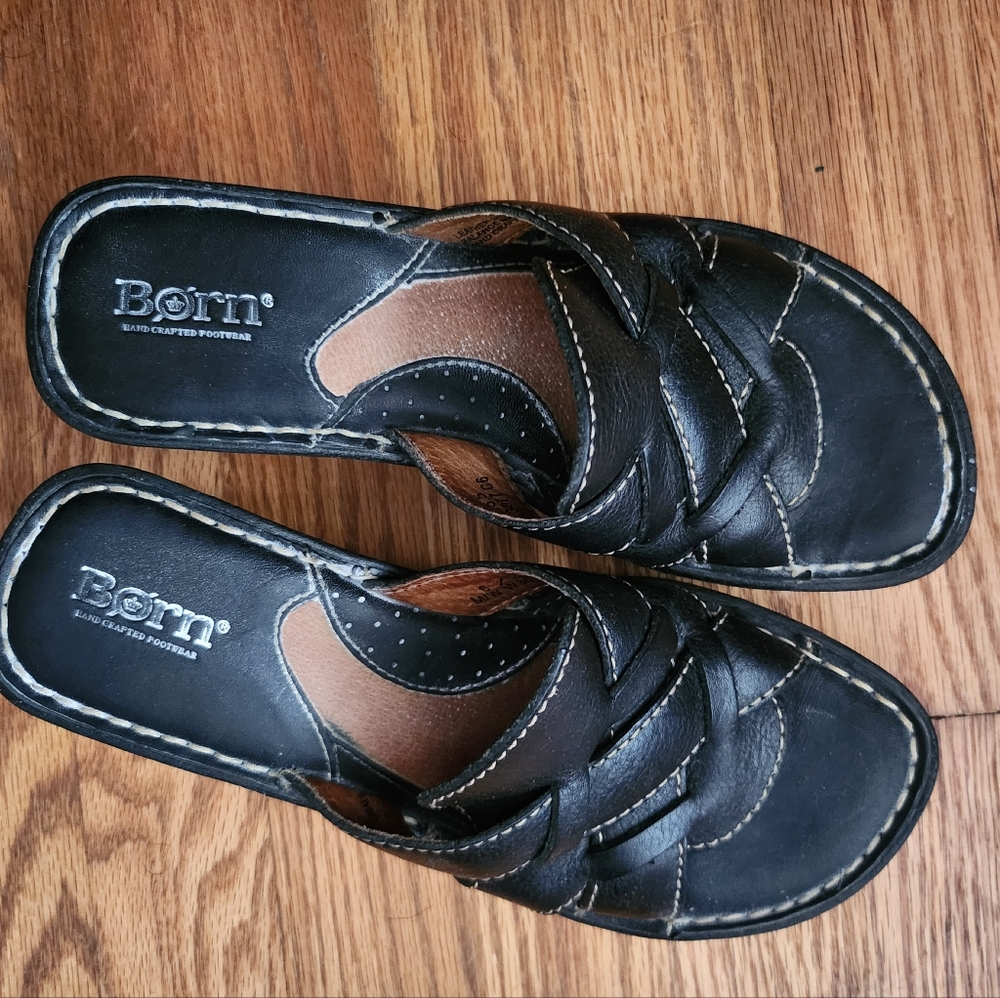 Born Comfortable Black Wedge Size 6 (36.5) - Picture 7 of 10